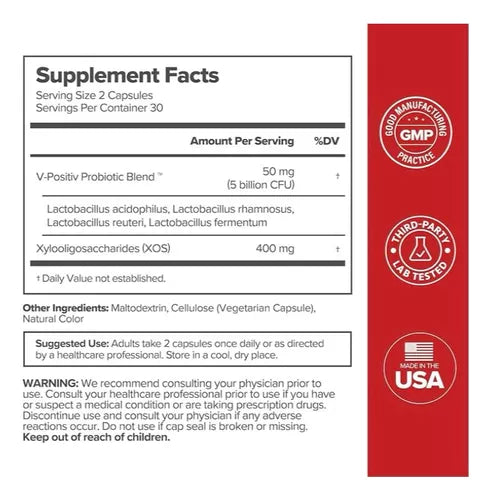 URO™: Probiótico Vaginal Original - Frasco de 60 cápsulas