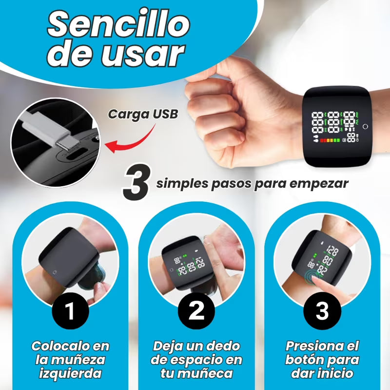 Tensiómetro de Muñeca Digital “Cuidado Seguro de tu Presión en Casa”